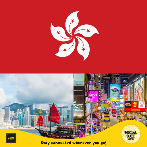 Plan de Datos Internet eSIM de Hong Kong (China)