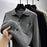 Casual Solid-Color Pocket Lapel Knit Sweater Coat