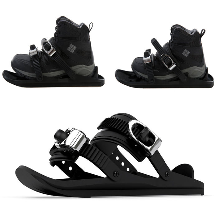 Mini chaussures de ski portables d'extérieur avec sangles réglables à double planche