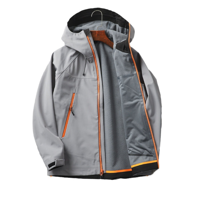 Windproof Waterproof Hooded Soft Shell Charge Jacket Coat