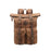 Retro Waterproof Crazy Horse Leather Canvas Large Capacity Backpack