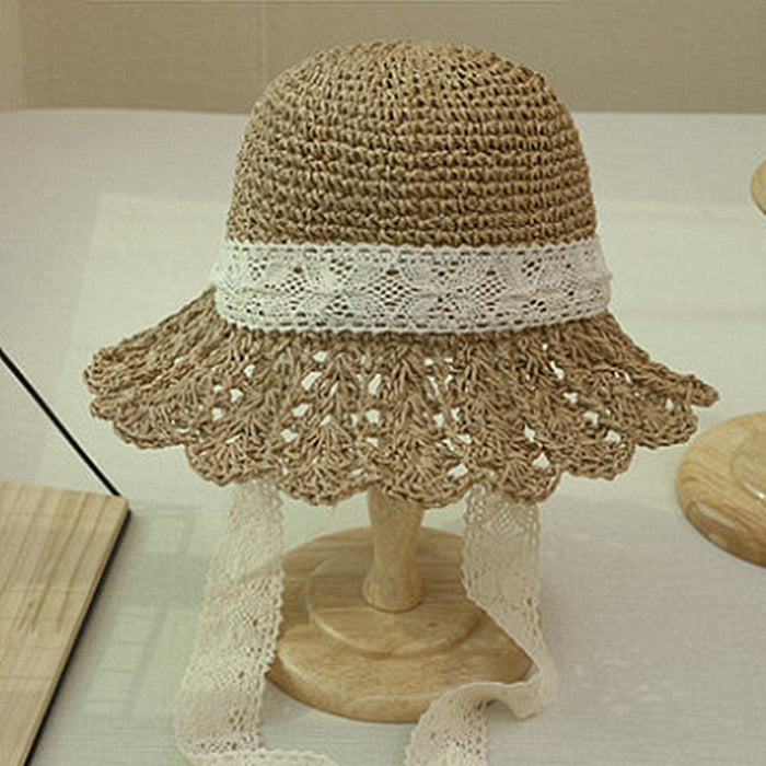 Women's Beach Big Brim Hollow Sun-proof Straw Hat