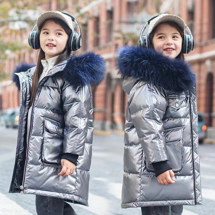 Children's Glossy Cotton-padded Jacket