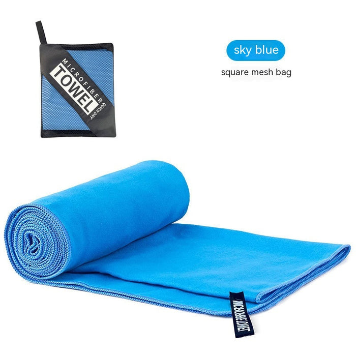 Double-sided Velvet Quick-drying Sports Towel Sweat-absorbent Beach Bath Towel Microfiber Production
