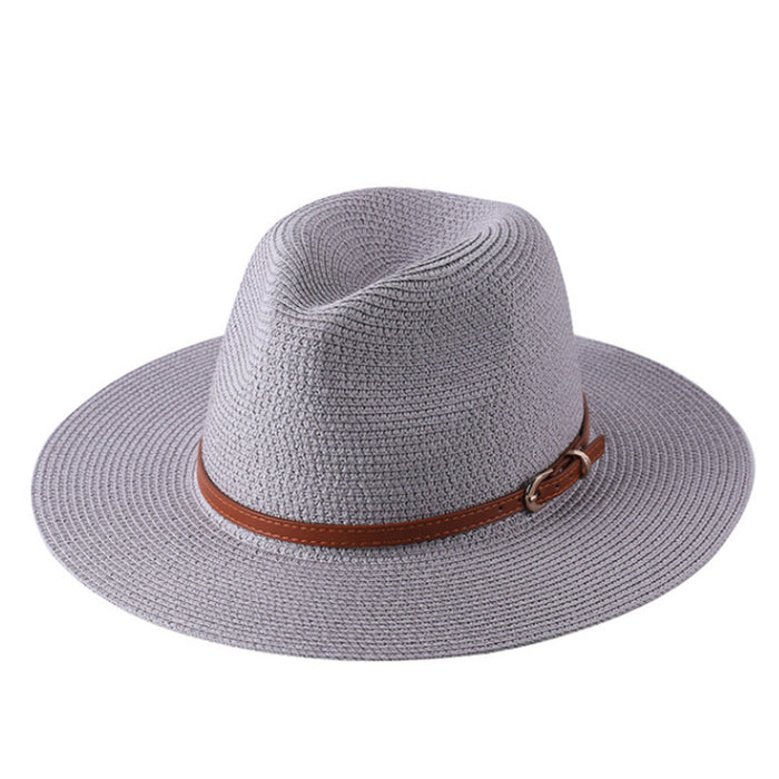 Chapeau de paille de plage anti-soleil