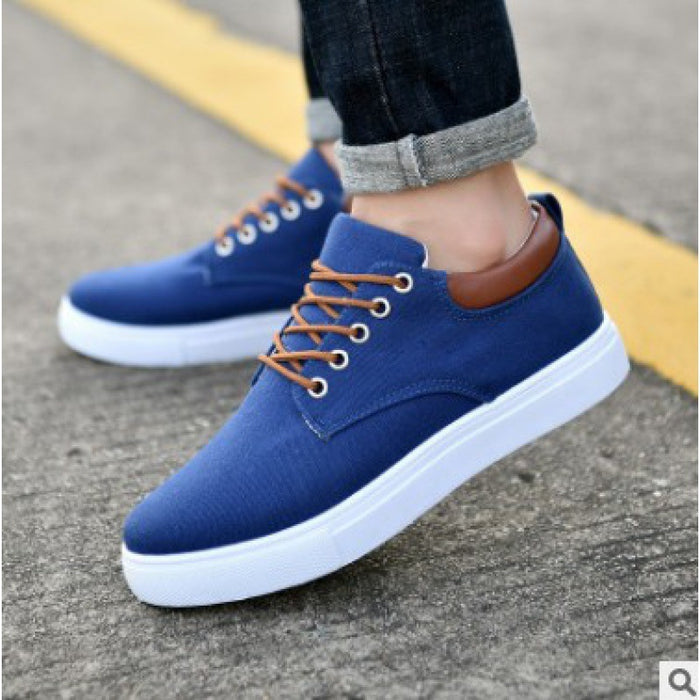 Korean Breathable Men's Casual Canvas Sport Shoes Sneakers