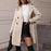 Women's Elegant Lace-up Solid Color Slim-fit Woolen Coat