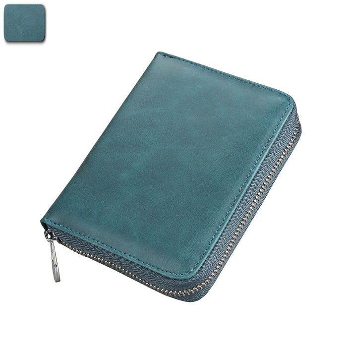 Expanding Card Holder Men's Passport Holder Cowhide Multi-functional
