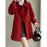 Womens Stylish Casual Doll-Neck Wool Coat