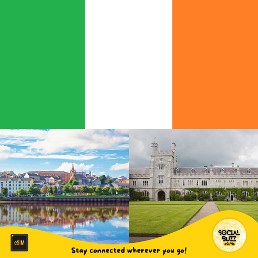 Plan de datos de Internet eSIM de Irlanda 