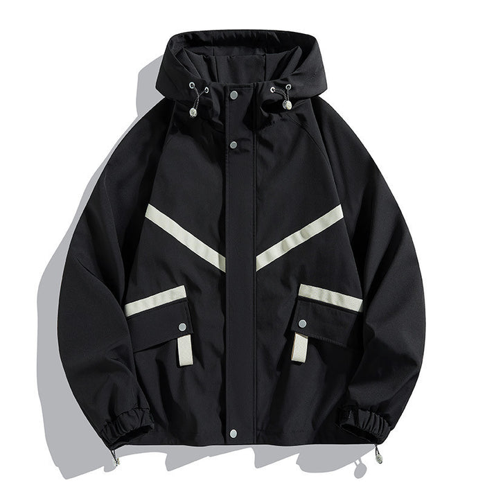 Hooded Jacket Waterproof Fashionable Jacket Outdoor Leisure Couple's Tops