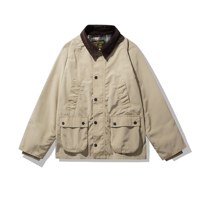 Waterproof Safari Jacket Oil Wax Jacket Trench Coat Overalls