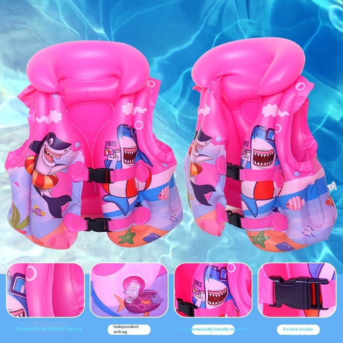 Kids Swimming Large Floating Vest Inflatable Vest Life Jacket