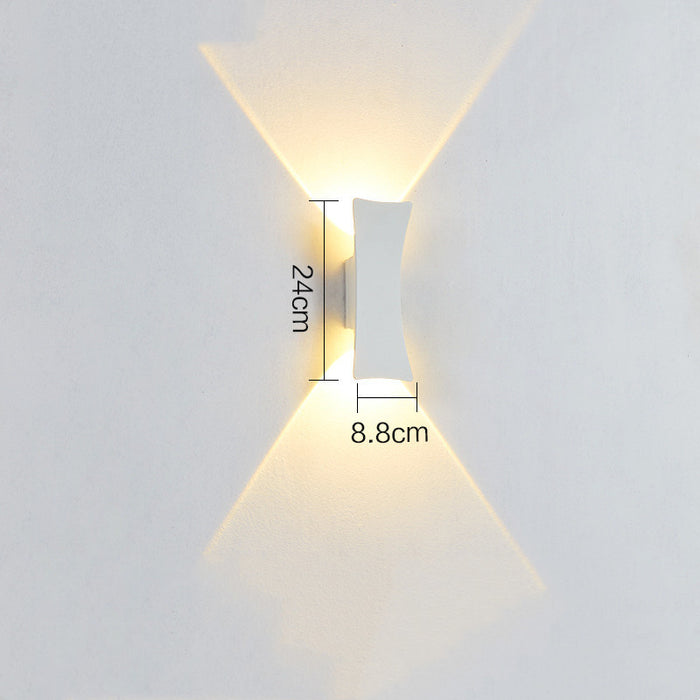 Lámpara de pared para exteriores, impermeable, para jardín, villa, pasillo