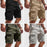 Men's Cargo Shorts Summer Multi-Pocket Button Zipper Pants With Pockers Fashion Beach Pants