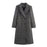 Womens British-style Commuter Herringbone Loose Wool Coat