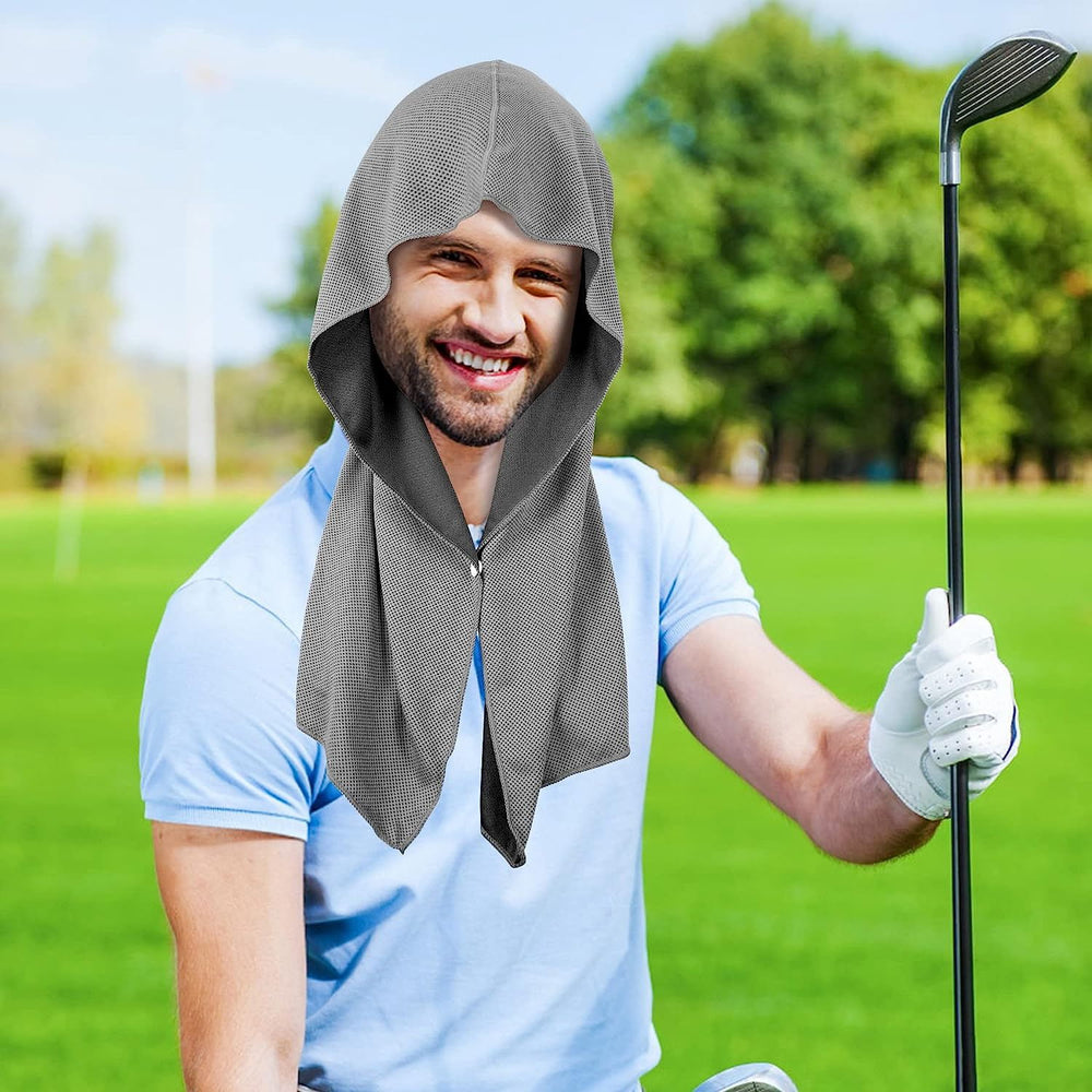 Toalla con capucha en forma de U para gimnasio y playa