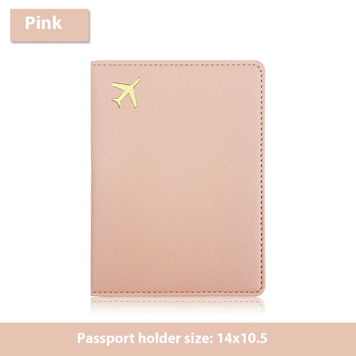 Étui multifonctionnel pour passeport en cuir PU