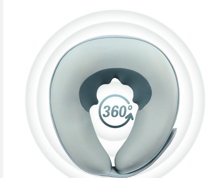 Oreiller de massage en forme de U et appareil de massage pour la nuque, idéal pour les voyages.