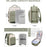 Travel Airline Carry-On Luggage Set With 3 Organizer Pouches