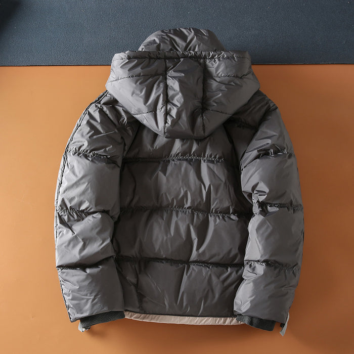 Veste chaude imperméable à capuche pour homme, en duvet de canard blanc, style décontracté et d'extérieur