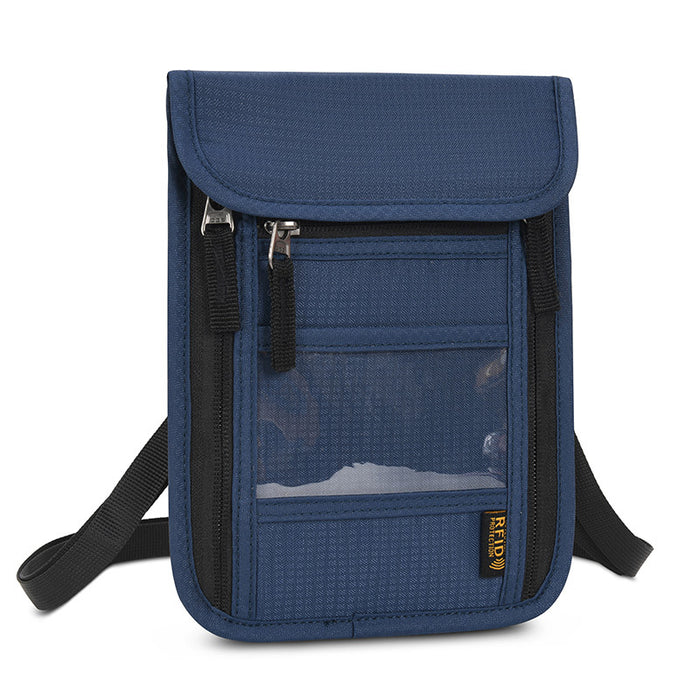 Bolsa de pasaporte multifuncional con clip para billetes, estuche de transporte de gran capacidad