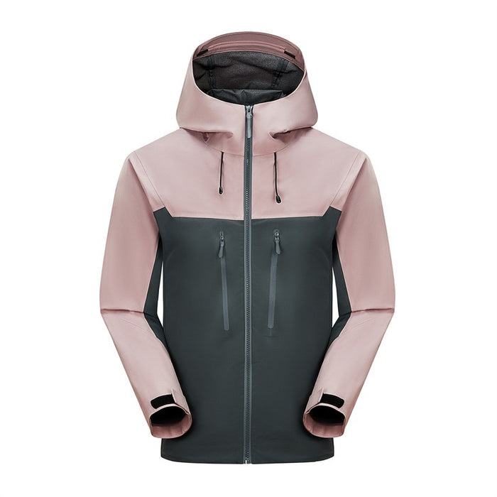 Chaqueta impermeable de una sola capa para senderismo, tanto para hombres como para mujeres.