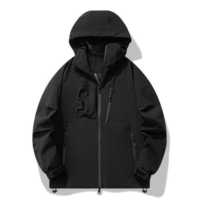 Veste imperméable et coupe-vent trois-pièces pour l'extérieur