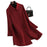 New Chinese-style Red Oversized Double-faced Wool Coat