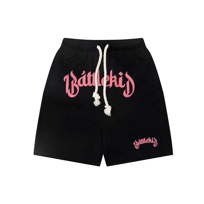 Pantalones cortos de moda Hip Hop Casual Street Retro Pantalones deportivos recortados