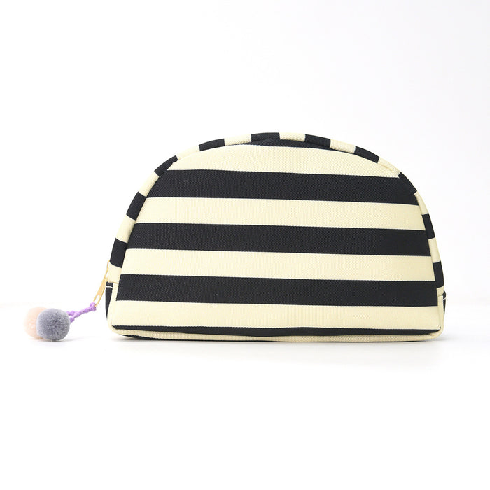 Striped Fashionable Shell-Shaped Makeup Bag