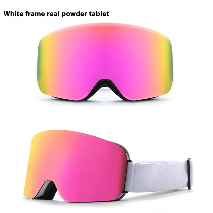 Lunettes de ski double couche antibuée pour la protection des yeux