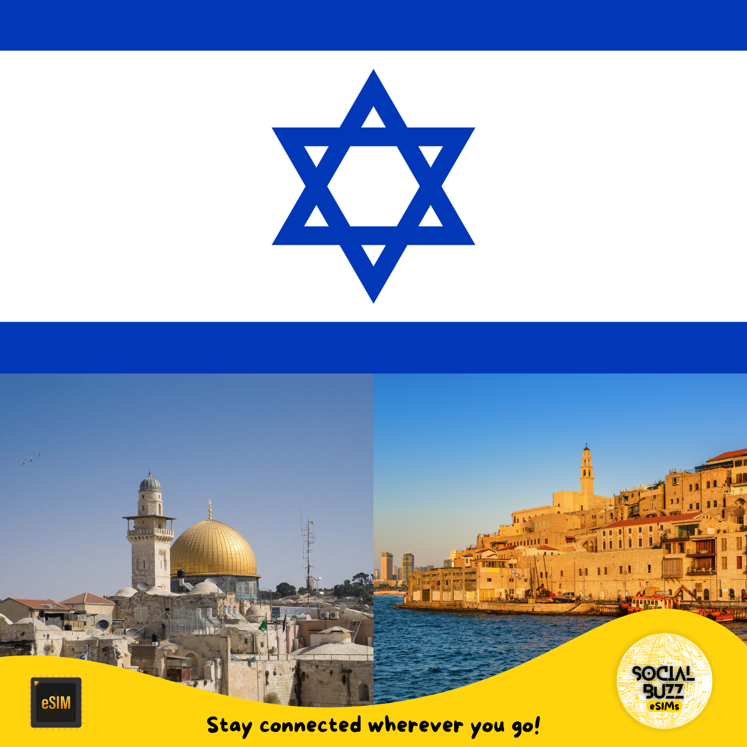 Plan de datos de Internet eSIM de Israel