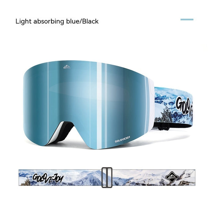 Lunettes de ski magnétiques double couche pour sports de plein air