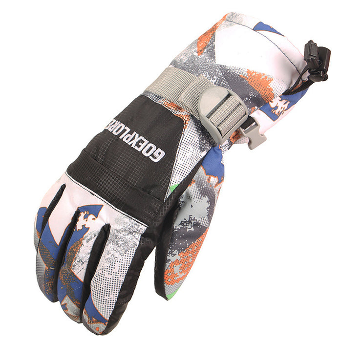 Guantes de esquí Spot con pantalla táctil, impermeables, gruesos y cálidos, para hombre y mujer, de una o dos tablas, para deportes transfronterizos, gran oferta.