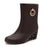 Fashion Slope Heel Rain Boots Female Mid-tube Zipper Waterproof Student Outdoor