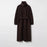 Retro Solid Stand Collar Long Tweed Coat Women