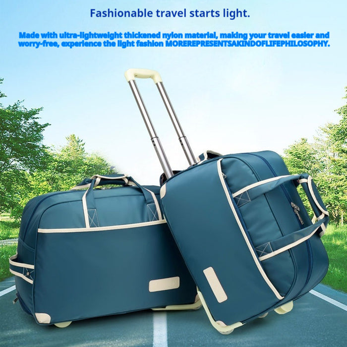 Oxford Pull Rod Nylon Waterproof Large Capacity Travel Bag