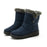 Snow Boots Winter Warm Hook And Loop Fastener Plush Shoes Women Waterproof Low Heels Platform Ankle Boots