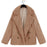Autumn And Winter Women's Plush Button Lapels Pocket Coat Shirt