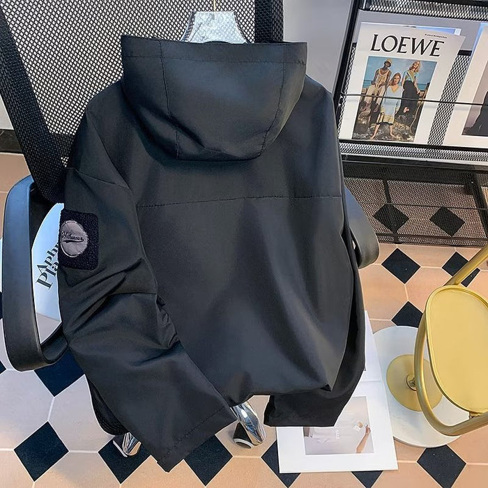 Functional Outdoor Three-proof Soft Shell Coat Men's Spring And Autumn New Waterproof Windproof Jacket