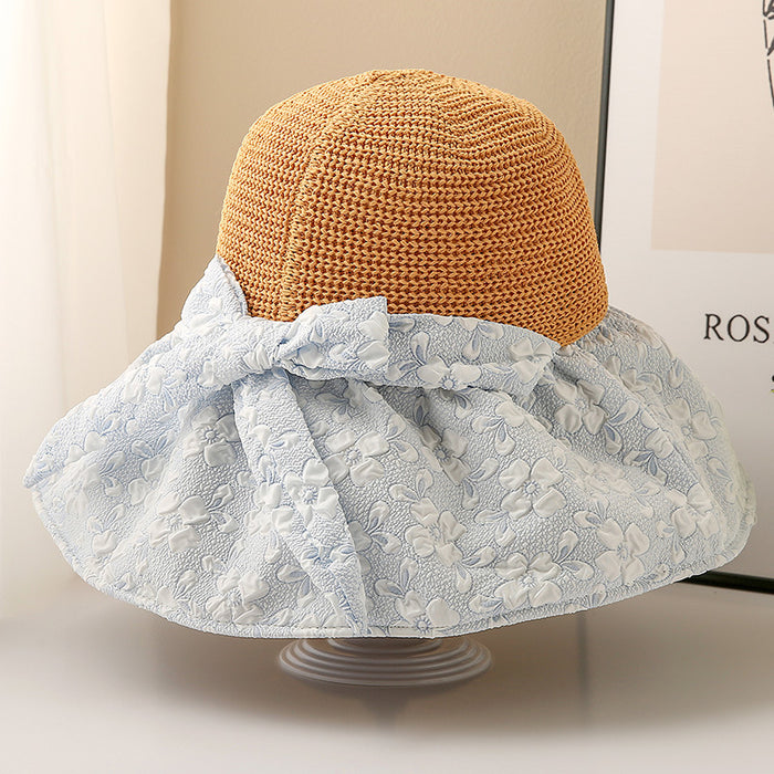 Chapeau de plage en vinyle pour l'été, avec protection solaire et masque facial.