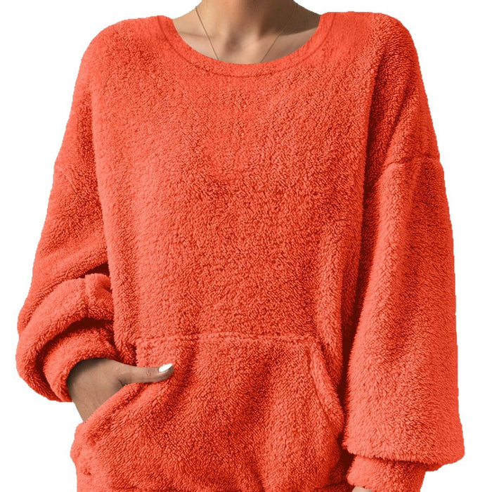 Women's Casual Fashion Solid Color Long-sleeved Sweater