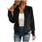Round-neck Zip-up Deerskin-fleece Short Jacket Flight Suit