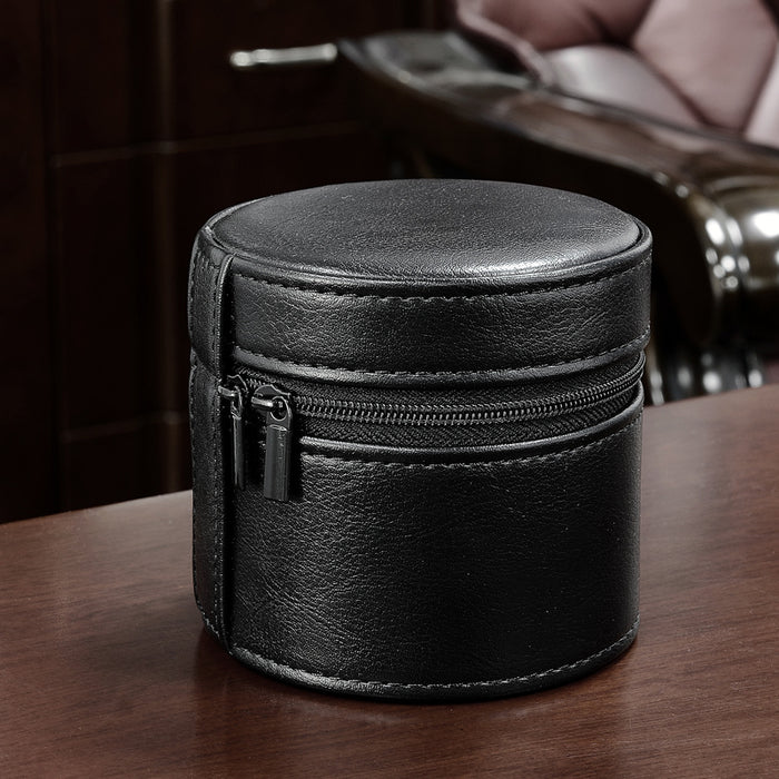 Organizador de relojes de viaje portátil y minimalista de cuero