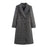 Womens British-style Commuter Herringbone Loose Wool Coat