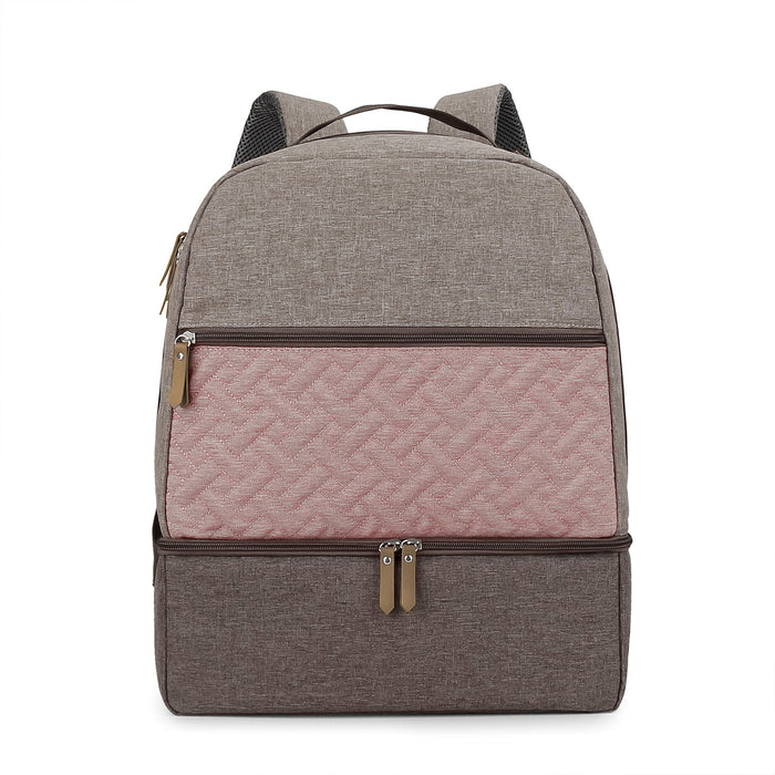 Mochila térmica para madre e hijo, ideal para viajes al aire libre y comidas.