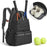 Men's And Women's Tennis Backpack Large Peak Ball Bag Can Hold 4 Rackets With Shoes Compartment