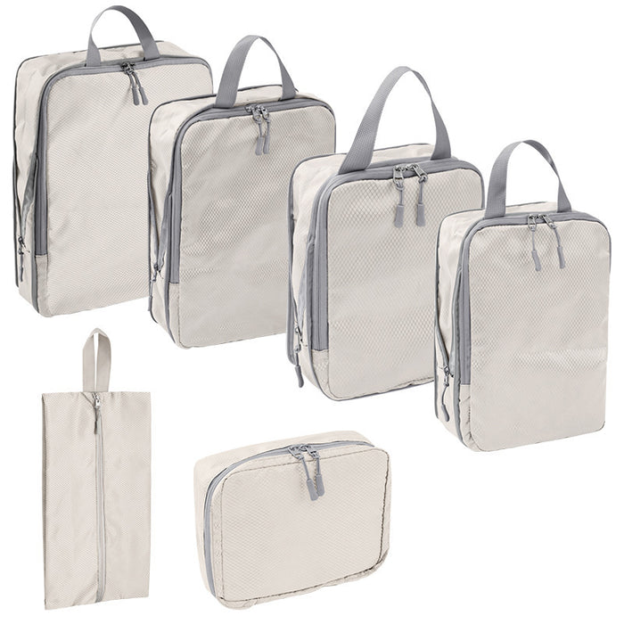 Bolsa organizadora de viaje comprimida, juego de ocho piezas, digital