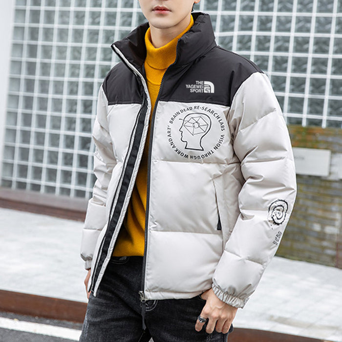 Chaqueta de plumas para parejas, abrigo holgado y cálido, impermeable.